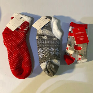 3 Pairs of Women’s Christmas Holiday Socks Winter
